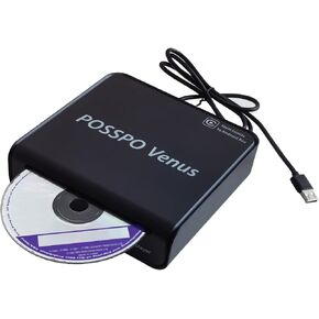 Venus CD DVD Player for Car with USB Port, Portable External CD Player for Car with Wired Apple CarPaly