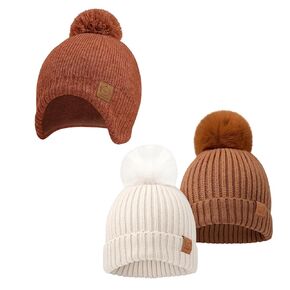 KeaBabies Baby Beanie, Baby Hats for Baby Boys, Girls and 2-Pack Baby Hats, Baby Beanies for Girls, Boys - Baby Winter Hat, Baby Newborn Beanies, Baby Girl Hats - Toddler Hat, Infant Newborn Hats