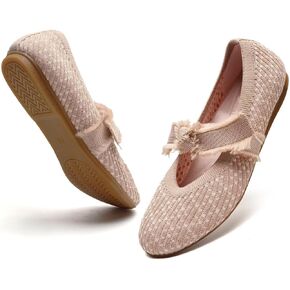 Women Mary Jane Flats Shoes Adjustable Strap Comfortable Office Dress Walking Shoes with Arch Support