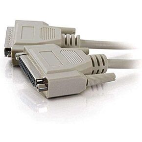CTG Legrand - C2G DB25 M/F RS232 Serial Extension Cable with Male and Female DB25 Connectors, Beige PC Extension Cable, 3 Foot Serial Port Cable, 1 Count, C2G 02654