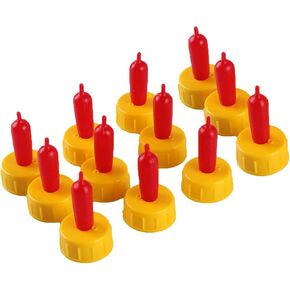 12pcs Lamb Milk Drink Nipples Soft Rubber Feeding Pacifier for Nursing Lambs Goat Kids Pup Foal Calf Small Animal Screw On Sprite Coke Soda Bottle