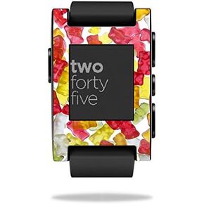MightySkins Skin Compatible with Pebble Smart Watch – Gummy Bears | Protective, Durable, and Unique Vinyl Decal wrap Cover | Easy to Apply, Remove, and Change Styles | Made in The USA