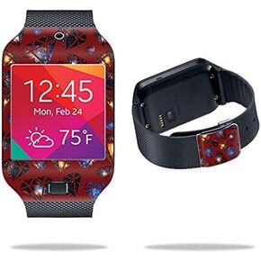 MightySkins Skin Compatible with Samsung Galaxy Gear 2 Neo Watch – Diamond Galaxy | Protective, Durable, and Unique Vinyl Decal wrap Cover | Easy to Apply, Remove, and Change Styles | Made in The USA