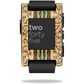 MightySkins Skin Compatible with Pebble Smart Watch – Desert Stripes | Protective, Durable, and Unique Vinyl Decal wrap Cover | Easy to Apply, Remove, and Change Styles | Made in The USA