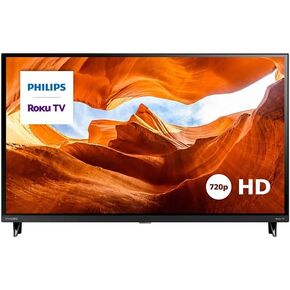 PHILIPS 32-Inch Class HD 720p Smart TV Borderless Refresh Rate 60Hz Compatible with Alexa and Google Assistant 32PFL6452/F7 (Refurbished)