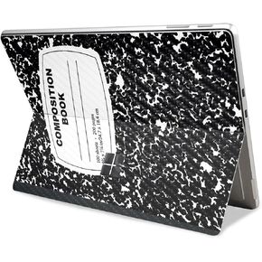 Carbon Fiber Tablet Skin Compatible with Microsoft Surface Pro 11 (2024) - Composition Book - Premium 3M Vinyl Protective Wrap Decal Cover - Easy to Apply | Crafted in The USA by MightySkins