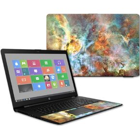 MightySkins Glossy Glitter Skin for HP 17t Laptop 17.3" (2017) - Space Cloud | Protective, Durable High-Gloss Glitter Finish | Easy to Apply, Remove, and Change Styles | Made in The USA
