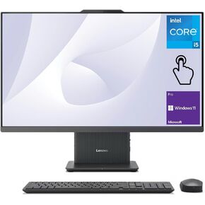 Lenovo 2024 IdeaCentre I Business All-in-One, 27" FHD Touchscreen 100Hz, i5-13420H, 16GB DDR5 RAM, 1TB SSD, Wireless Charging Base, Wireless KB & Mouse, Wi-Fi 6, Windows 11 Pro, Grey