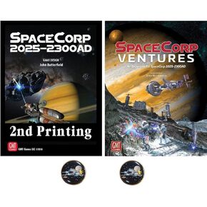 حزمة SpaceCorp من اللعبة الأساسية وتوسعة The Ventures بالإضافة إلى زرين مقاتلين بنجمتين