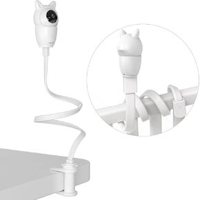 Universal Baby Monitor Camera Shelf Mount Compatible D1, BM2, and Most 1/4" Screw Baby Cameras, Attaches to Crib Cot Shelves or Furniture (Camera Not Include)
