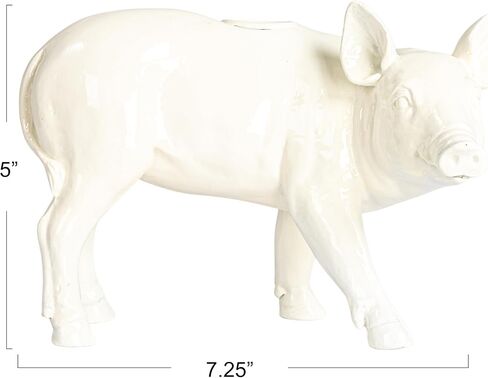 Creative Co-Op Pastoral Elegance Sheep Taper Holder, White in Saudi Arabia