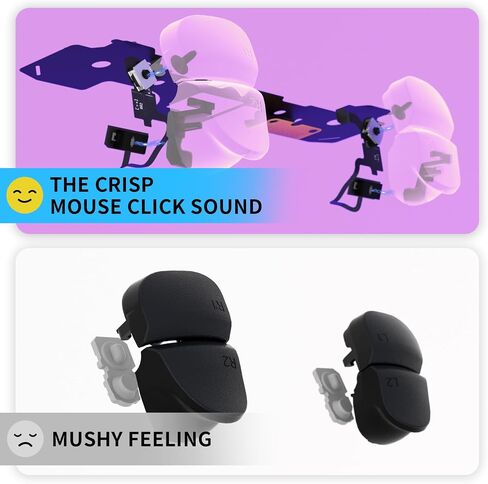 eXtremeRate Micro Switch - Strong Version Tactile Clicky Hair Trigger Kit for PS5 Controller BDM-040 Shoulder Buttons, Ergonomic Micro Switches L2R2 Buttons Tactile L1R1 Mouse Click for PS5 Controller in Saudi Arabia
