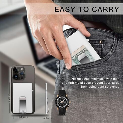 Magnetic Card Holder Wallet for Magsafe Wallet, Minimalist Slim Card Wallet for Phone,Pop Up Magnetic Wallet with Money Clip, Compatible with iPhone 15/14/13/12/Pro/Pro Max/Mini Series in Saudi Arabia