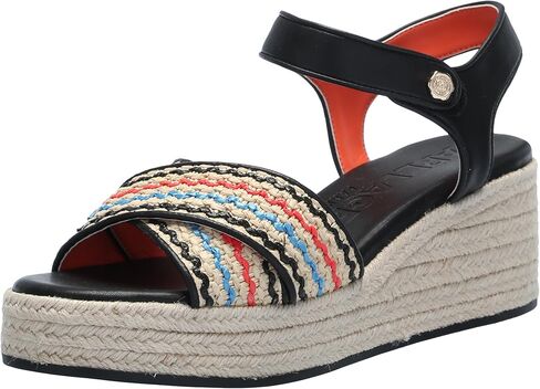 KARL LAGERFELD Women's Celest Ankle Strap Wedge Espadrille Sandal in Saudi Arabia