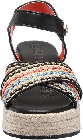 KARL LAGERFELD Women's Celest Ankle Strap Wedge Espadrille Sandal in Saudi Arabia