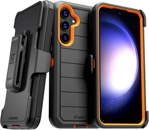 for Samsung Galaxy A15 5G (2024) Case with Belt Clip Holster & Kickstand, Screenless Protective Dual-Layer Shockproof Phone Case for Samsung Galaxy A15 4G - Black in Saudi Arabia