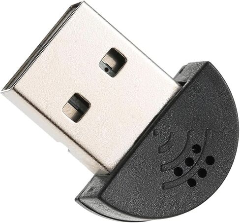 ميكروفون USB صغير جدًا للكمبيوتر المكتبي والكمبيوتر المحمول، التوصيل والتشغيل، متوافق مع أجهزة الكمبيوتر التي تعمل بنظام Windows وMac، ميكروفون مكثف محمول مثالي للعمل عن بعد، والفصول/الاجتماعات عبر الإنترنت، والألعاب، وSkype، وZoom-أسود in Kuwait