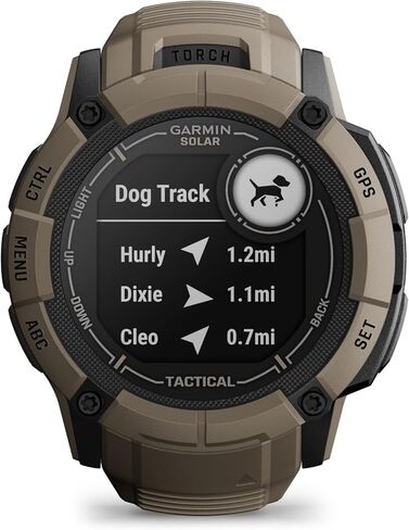 Garmin Instinct 2X Solar - Tactical Edition Coyote Tan, Rugged Outdoor GPS Smartwatch for Men, Solar Charging Capability, Ballistics Calculator Built-in Flashlight Smart Watch Bundle with Accessories in Saudi Arabia