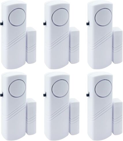 Door Window Alarm, 90DB Door Alarms for Kids Safety, Wireless Sensor Door Window Burglar Alarm-Window Pool Alarms for Home, 6 Pack in Saudi Arabia
