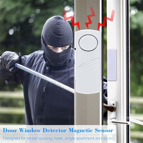 Door Window Alarm, 90DB Door Alarms for Kids Safety, Wireless Sensor Door Window Burglar Alarm-Window Pool Alarms for Home, 6 Pack in Saudi Arabia