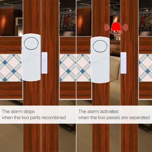 Door Window Alarm, 90DB Door Alarms for Kids Safety, Wireless Sensor Door Window Burglar Alarm-Window Pool Alarms for Home, 6 Pack in Saudi Arabia