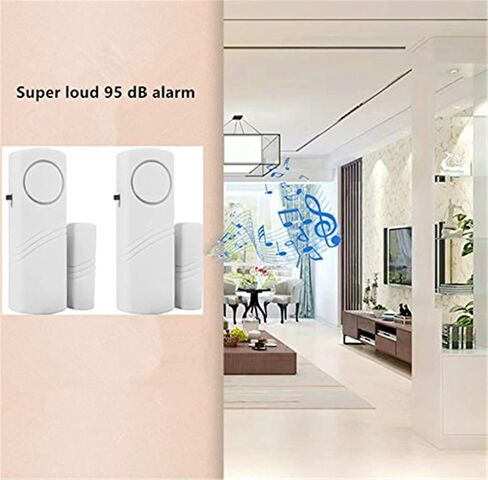 Door Window Alarm, 90DB Door Alarms for Kids Safety, Wireless Sensor Door Window Burglar Alarm-Window Pool Alarms for Home, 6 Pack in Saudi Arabia