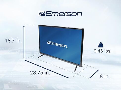 Emerson ETD-3250 32 بوصة LED HDTV مع مشغل DVD مدمج، 720p HD، مدخلات HDMI/USB، موالف رقمي، تصميم نحيف، قابل للتركيب على الحائط، موفر للطاقة، وميزات الرقابة الأبوية in Kuwait
