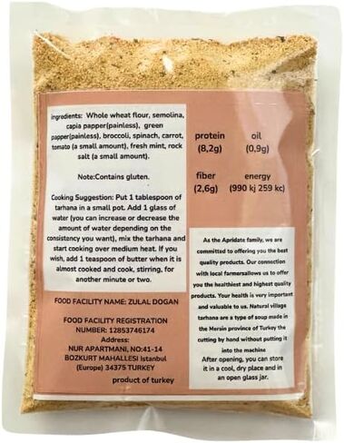 Apridate Homemade Turkish Baby. Tarhana Soup Delicious, Nutritious & Healthy - Easy to Cook, Natural Without Additives (small, soup) in Saudi Arabia