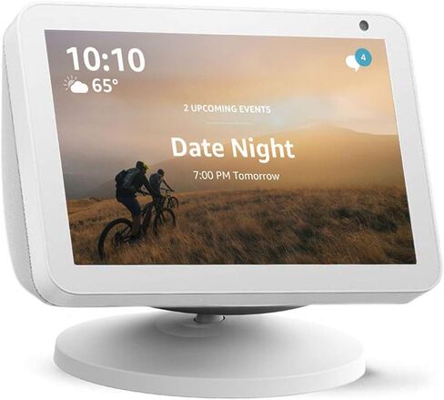 Stand for Echo Show 5 and Show 8 (1st and 2nd Gen.) ELPHA Adjustable Mount Accessories for Amazon Alexa Show, Magnetic Attachment, Swivel, Tilt Function, White in Saudi Arabia