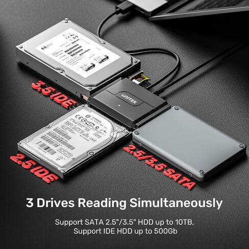 حافظة Unitek M.2 NVME SATA SSD بسرعة 10 جيجابت في الثانية NVMe PCI-E M.2 SSD Case 2.5 بوصة /3.5 بوصة SATA أداة مجانية محول خارجي للحالة الصلبة يدعم UASP Trim لمفاتيح M وB&M NVME SSDs بأي حجم 2230/2242 /2260/2280 in Kuwait