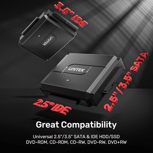 حافظة Unitek M.2 NVME SATA SSD بسرعة 10 جيجابت في الثانية NVMe PCI-E M.2 SSD Case 2.5 بوصة /3.5 بوصة SATA أداة مجانية محول خارجي للحالة الصلبة يدعم UASP Trim لمفاتيح M وB&M NVME SSDs بأي حجم 2230/2242 /2260/2280 in Kuwait