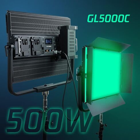 led Video Light,RGB LED Video Light Video Lighting Kit Bi-Color Photography Lighting, Studio Light, Continuous Film Light, Controller+APP, for Photography, YouTube Studio, Video Shooting in Saudi Arabia