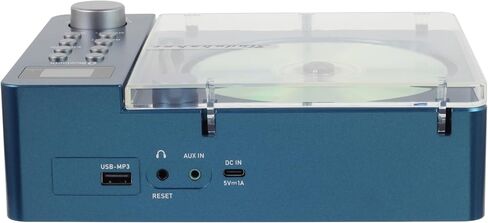 Studebaker SB3720 Portable Stereo Bluetooth CD Player with MP3 Playback, FM Radio, USB, and Built-in Rechargeable Battery (Blue) in Kuwait