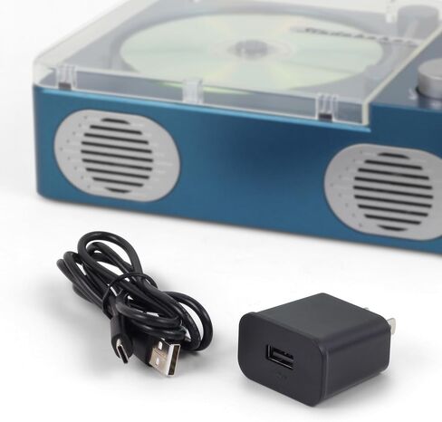 Studebaker SB3720 Portable Stereo Bluetooth CD Player with MP3 Playback, FM Radio, USB, and Built-in Rechargeable Battery (Blue) in Kuwait