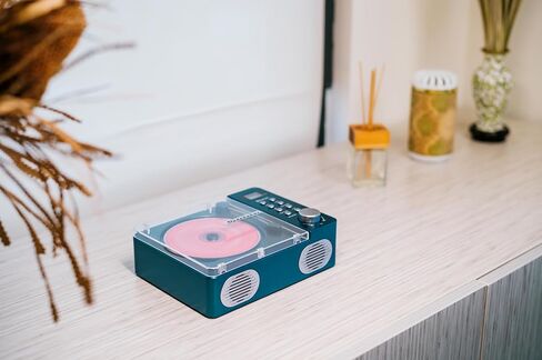 Studebaker SB3720 Portable Stereo Bluetooth CD Player with MP3 Playback, FM Radio, USB, and Built-in Rechargeable Battery (Blue) in Kuwait