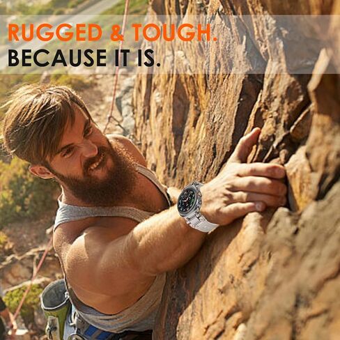 WINGLE لساعة Samsung Galaxy Watch Ultra Bands 47 مم للرجال سوار رياضي متين مصمم بدرع مطاط السيليكون مع موصل معدني من الفولاذ المقاوم للصدأ ساعة Galaxy Watch 7 Ultra Bands العسكرية القوية in Kuwait