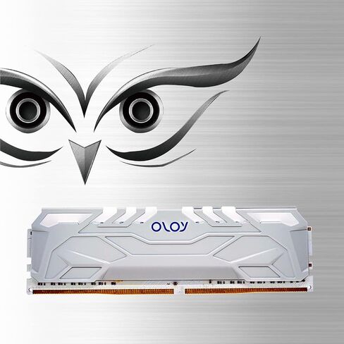 OLOy DDR4 RAM 16 جيجابايت (2x8 جيجابايت) Black Owl Aura Sync RGB 3200 ميجا هرتز CL16 1.35V 288-Pin Desktop Gaming UDIMM (MD4U0832161BHJDA) in Kuwait