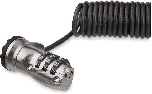 StarTech.com Laptop Combination Cable Lock - With 6' Self-Coiling Cable - Portable 3-Digit Combination Laptop Lock - Laptop Security Locking Cable (LTLOCK3DCOIL) in Saudi Arabia