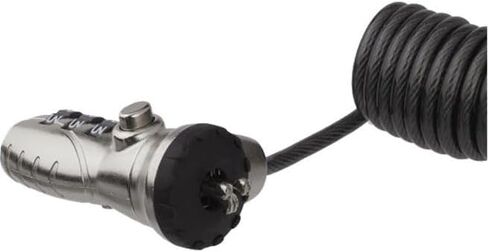 StarTech.com Laptop Combination Cable Lock - With 6' Self-Coiling Cable - Portable 3-Digit Combination Laptop Lock - Laptop Security Locking Cable (LTLOCK3DCOIL) in Saudi Arabia