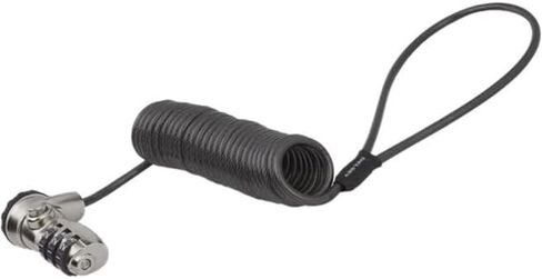 StarTech.com Laptop Combination Cable Lock - With 6' Self-Coiling Cable - Portable 3-Digit Combination Laptop Lock - Laptop Security Locking Cable (LTLOCK3DCOIL) in Saudi Arabia