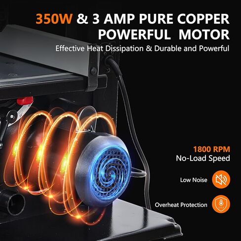 8 Inch Band Saw, 0-45 Tilting Range, 3A & 1800RPM Pure Copper Motor Bandsaw, Benchtop Band Saw with Fence and Miter Gauge, for Woodworking Aluminum Plastic in Kuwait