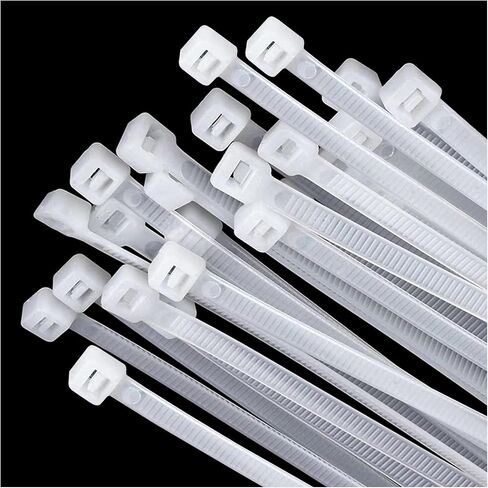 Large zip ties 20 inch white zip ties for outdoor use 100 pcs long cable ties big industrial plastic tie wraps with 60 Pounds tensile in Saudi Arabia