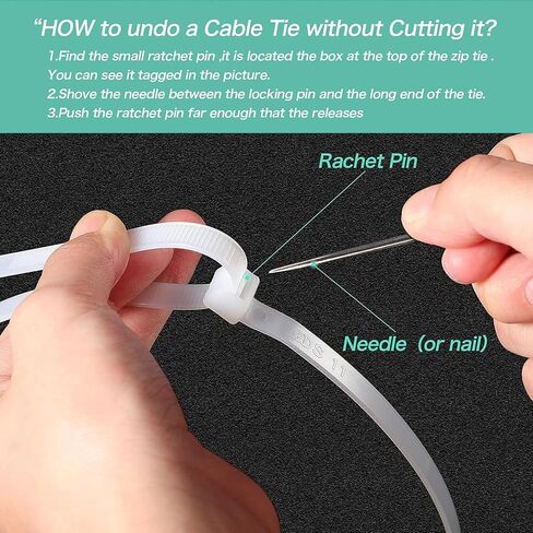Large zip ties 20 inch white zip ties for outdoor use 100 pcs long cable ties big industrial plastic tie wraps with 60 Pounds tensile in Saudi Arabia