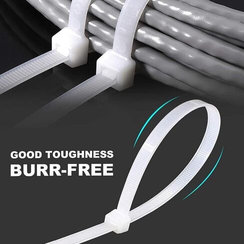 Large zip ties 20 inch white zip ties for outdoor use 100 pcs long cable ties big industrial plastic tie wraps with 60 Pounds tensile in Saudi Arabia