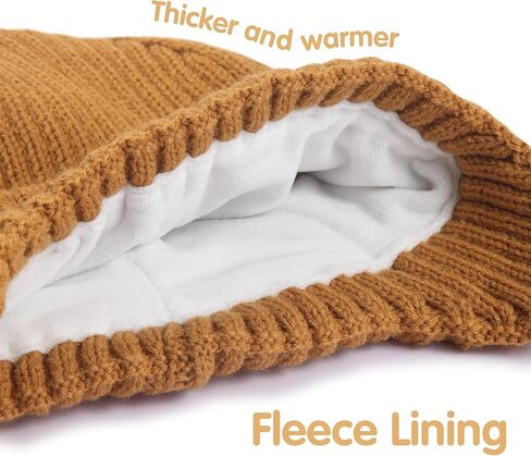 MaxNova 2 Pack Baby Beanie Toddler Winter Hat with Earflap for Girls Boys 0-8 Years in Kuwait