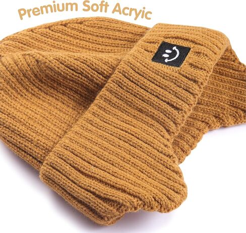 MaxNova 2 Pack Baby Beanie Toddler Winter Hat with Earflap for Girls Boys 0-8 Years in Kuwait