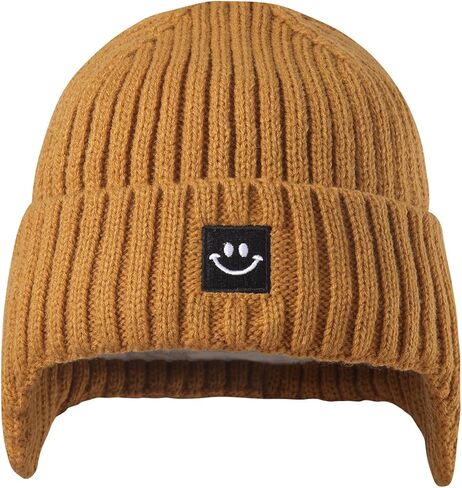 MaxNova 2 Pack Baby Beanie Toddler Winter Hat with Earflap for Girls Boys 0-8 Years in Kuwait