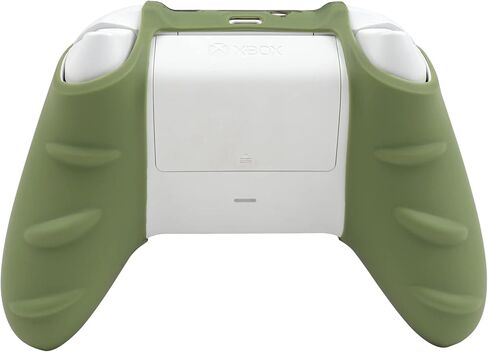 جلد وحدة التحكم باللون الأخضر العسكري المموه من RALAN لسلسلة Xbox، غطاء حماية لوحدات التحكم من السيليكون المضاد للانزلاق متوافق مع Xbox Series S/X. (4 قبعات للقطط و8 قبضة إبهام سوداء للمحترفين) in Kuwait