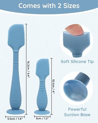 Baby Diaper Cream Spatula, Silicone Baby Diaper Rash Cream Applicator, Soft Butt Paste Spatula Brush with Suction Base for Newborn Essentials, 4-Pack in Saudi Arabia