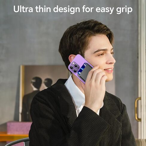 محفظة هاتف مغناطيسية من Coolpow لمحفظة Apple Magsafe 【مغناطيس فائق】 لحامل بطاقات محفظة iPhone لمحفظة Apple Magsafe لهاتف iPhone 15 14 13 12 Pro Max Plus mini Mag Safe Wallet in Kuwait